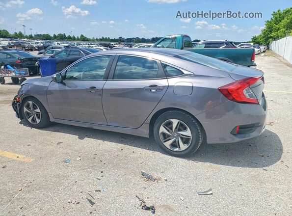 2HGFC2F61KH500208 2019 HONDA CIVIC Gray Trasero izquierdo