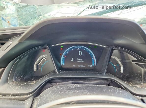 2HGFC2F61KH513878 2019 HONDA CIVIC Gray ხელსაწყოთა პანელის ხედი