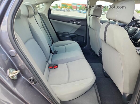 2HGFC2F61KH513878 2019 HONDA CIVIC Gray უკანა სავარძლების ხედი