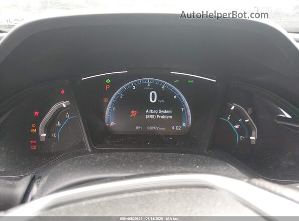2HGFC2F61KH516411 2019 HONDA CIVIC Серый Вид задних сидений