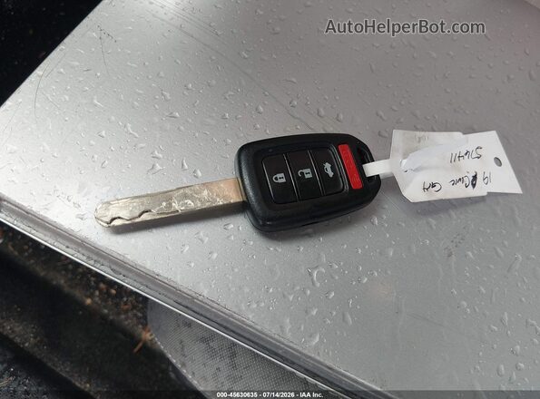 2HGFC2F61KH516411 2019 HONDA CIVIC Серый Вид панели приборов