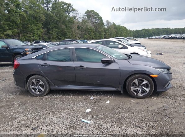 2HGFC2F61KH516411 2019 HONDA CIVIC Серый Вид задней части салона
