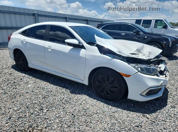 2HGFC2F61KH519700 2019 HONDA CIVIC White Przód prawy