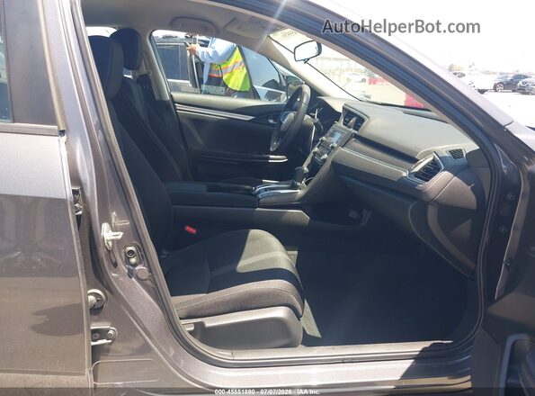 2HGFC2F61KH520748 2019 HONDA CIVIC Серый Вид салона спереди
