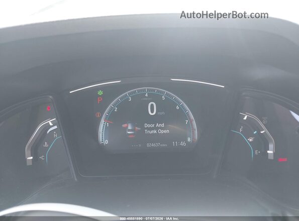 2HGFC2F61KH520748 2019 HONDA CIVIC Серый Вид задних сидений