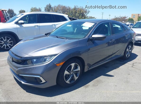 2HGFC2F61KH520748 2019 HONDA CIVIC Серый Передняя левая четверть