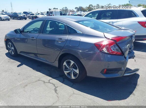 2HGFC2F61KH520748 2019 HONDA CIVIC Серый Задняя левая четверть