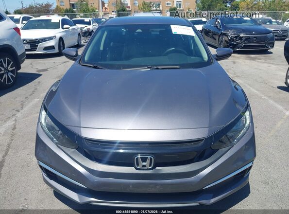 2HGFC2F61KH520748 2019 HONDA CIVIC Серый Вид панели приборов