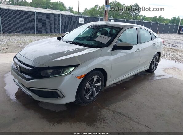 2HGFC2F61KH540451 2019 HONDA CIVIC White Առջևի ձախ երեք քառորդ տեսարան