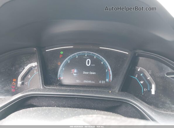 2HGFC2F61KH540451 2019 HONDA CIVIC White Հետևի նստատեղերի տեսք