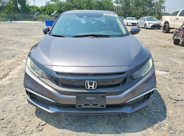 2HGFC2F61KH556763 2019 HONDA CIVIC Gray Widok z przodu