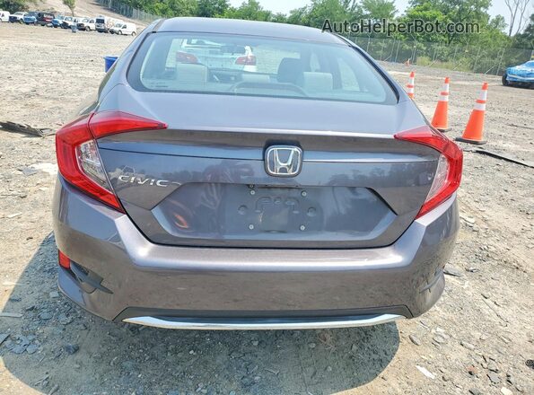 2HGFC2F61KH556763 2019 HONDA CIVIC Gray Widok z tyłu