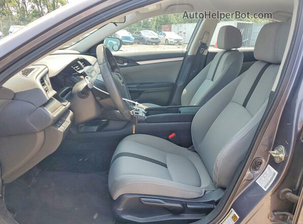 2HGFC2F61KH556763 2019 HONDA CIVIC Gray Widok wnętrza z przodu