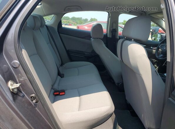 2HGFC2F61KH556763 2019 HONDA CIVIC Gray Widok tylnych siedzeń