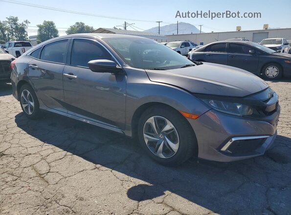 2HGFC2F61KH570047 2019 HONDA CIVIC Серый Передняя правая четверть