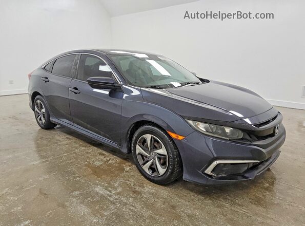 2HGFC2F61KH578407 2019 HONDA CIVIC Blue წინა მარჯვენა