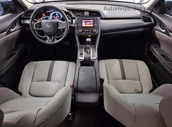 2HGFC2F61KH578407 2019 HONDA CIVIC Blue წინა პანელის ხედი
