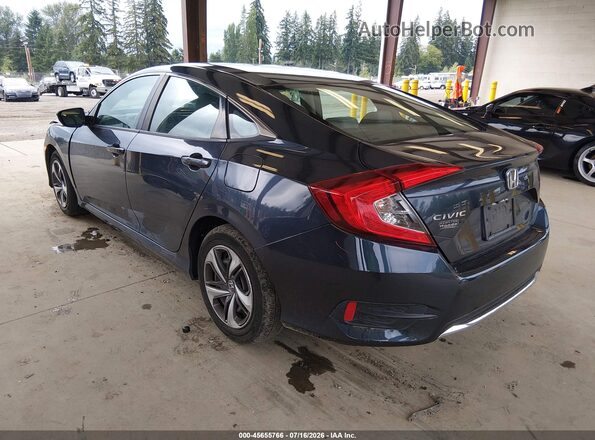 2HGFC2F61KH601216 2019 HONDA CIVIC Blue Trasero izquierdo