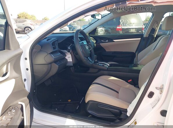 2HGFC2F61LH558305 2020 HONDA CIVIC White Widok wnętrza z przodu