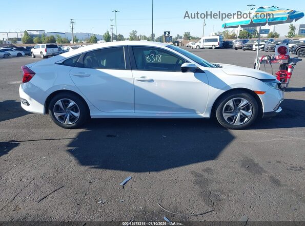 2HGFC2F61LH558305 2020 HONDA CIVIC White Widok wnętrza z tyłu