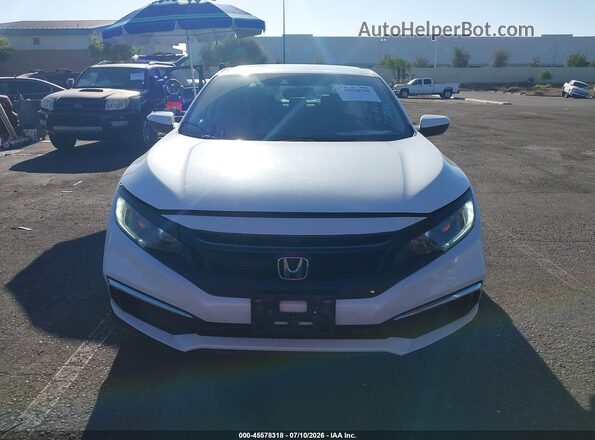 2HGFC2F61LH558305 2020 HONDA CIVIC White Widok zestawu wskaźników