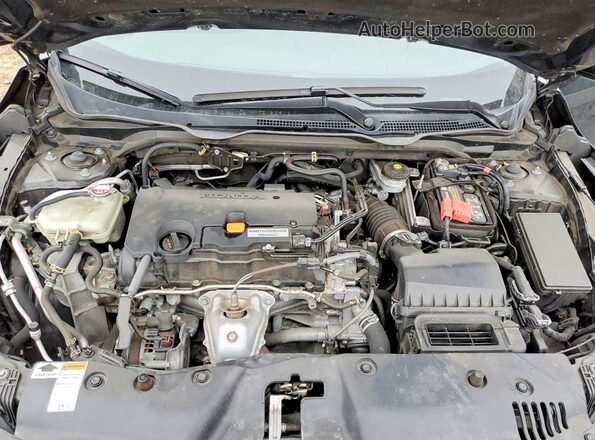 2HGFC2F61LH561706 2020 HONDA CIVIC Black Widok wnętrza z tyłu