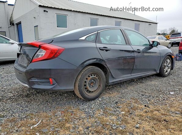 2HGFC2F61LH561706 2020 HONDA CIVIC Black Tył prawy