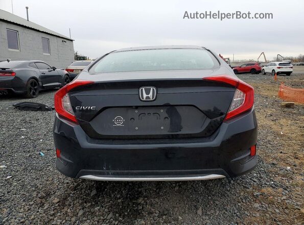 2HGFC2F61LH561706 2020 HONDA CIVIC Black Widok z tyłu