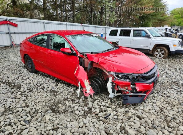 2HGFC2F61LH562578 2020 HONDA CIVIC Red Delantero derecho