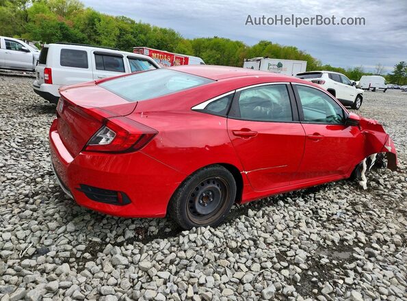 2HGFC2F61LH562578 2020 HONDA CIVIC Red Trasero derecho