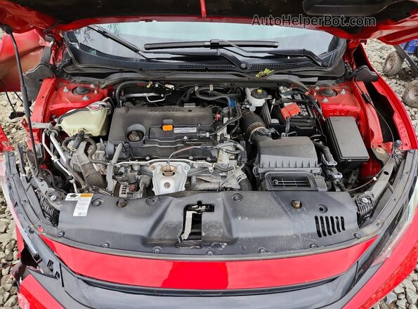 2HGFC2F61LH562578 2020 HONDA CIVIC Red Vista interior trasera