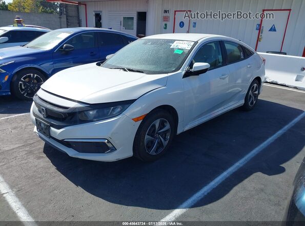 2HGFC2F61LH568297 2020 HONDA CIVIC White Передня ліва чверть