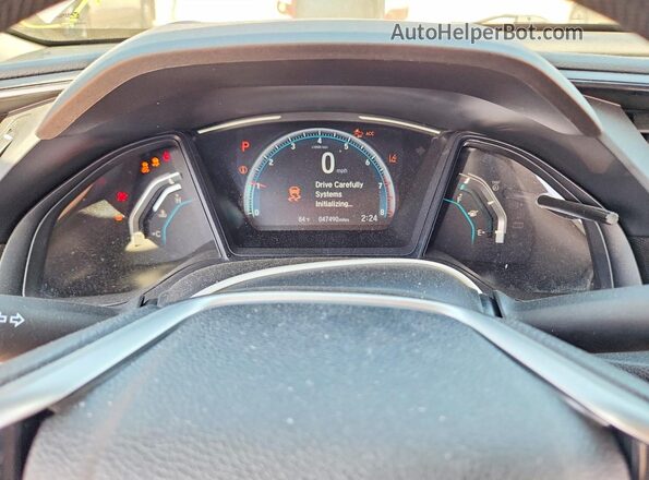 2HGFC2F61LH581681 2020 HONDA CIVIC Gray ხელსაწყოთა პანელის ხედი