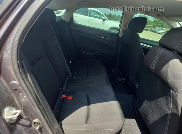 2HGFC2F61LH581681 2020 HONDA CIVIC Gray უკანა სავარძლების ხედი