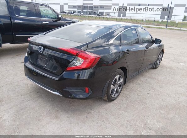 2HGFC2F61LH599257 2020 HONDA CIVIC Black Trasero derecho
