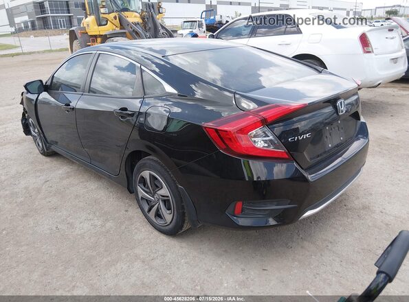2HGFC2F61LH599257 2020 HONDA CIVIC Black Trasero izquierdo