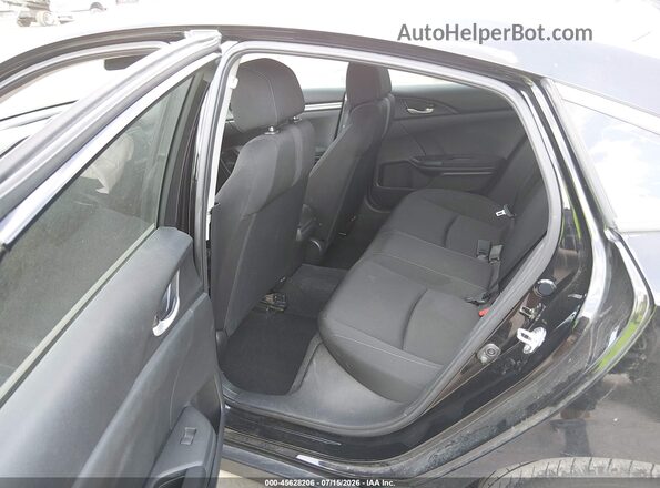 2HGFC2F61LH599257 2020 HONDA CIVIC Black Vista de la etiqueta del VIN