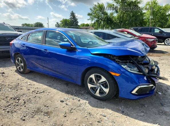 2HGFC2F61MH532000 2021 HONDA CIVIC Blue Front right