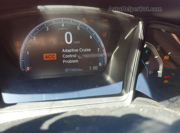 2HGFC2F61MH538704 2021 HONDA CIVIC Red ხელსაწყოთა პანელის ხედი