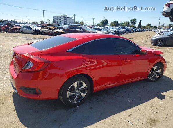 2HGFC2F61MH538704 2021 HONDA CIVIC Red უკანა მარჯვენა