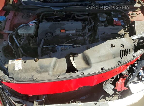 2HGFC2F61MH538704 2021 HONDA CIVIC Red უკანა სალონის ხედი