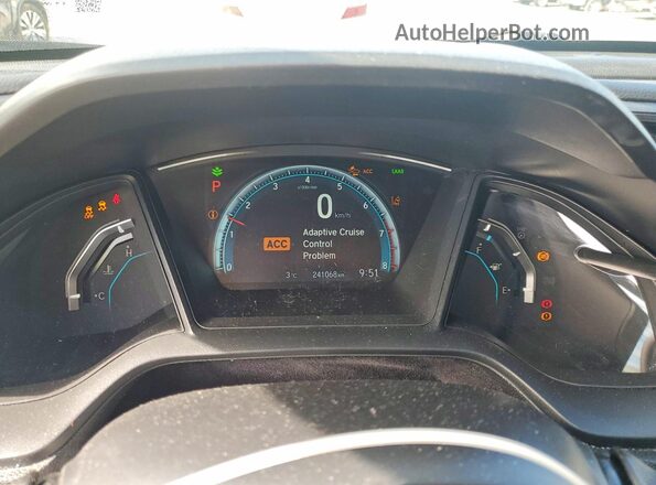 2HGFC2F62JH017793 2018 HONDA CIVIC Gray Սարքավորումների վահանակի տեսք