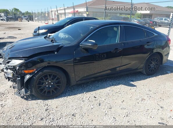 2HGFC2F62KH514506 2019 HONDA CIVIC Black წინა მარცხენა ხედი სამი მეოთხედიდან