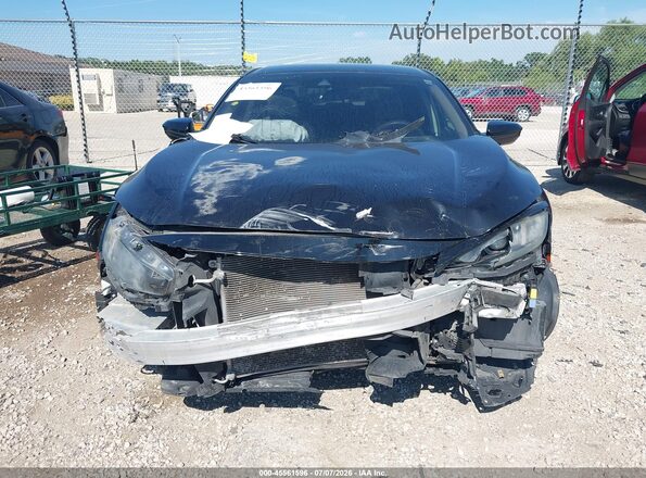 2HGFC2F62KH514506 2019 HONDA CIVIC Black წინა პანელის ხედი