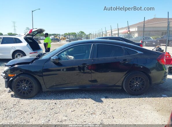 2HGFC2F62KH514506 2019 HONDA CIVIC Black უკანა სალონის ხედი