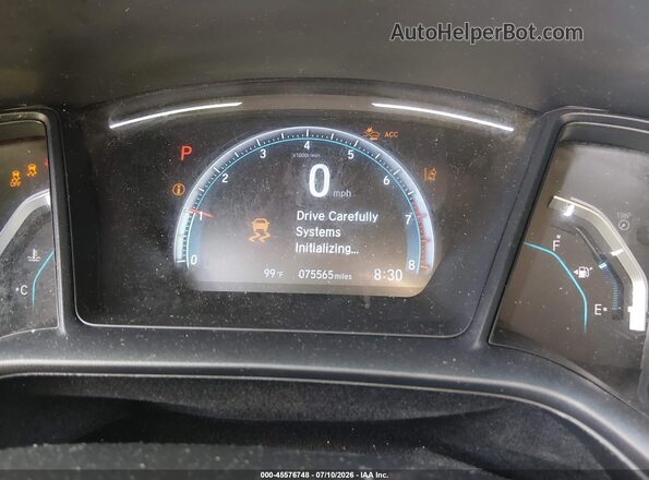 2HGFC2F62KH519608 2019 HONDA CIVIC Gray Հետևի նստատեղերի տեսք