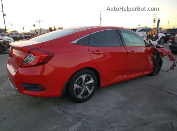 2HGFC2F62KH527840 2019 HONDA CIVIC Red Trasero derecho