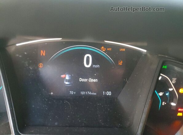 2HGFC2F62KH527840 2019 HONDA CIVIC Red Vista del cuadro de instrumentos
