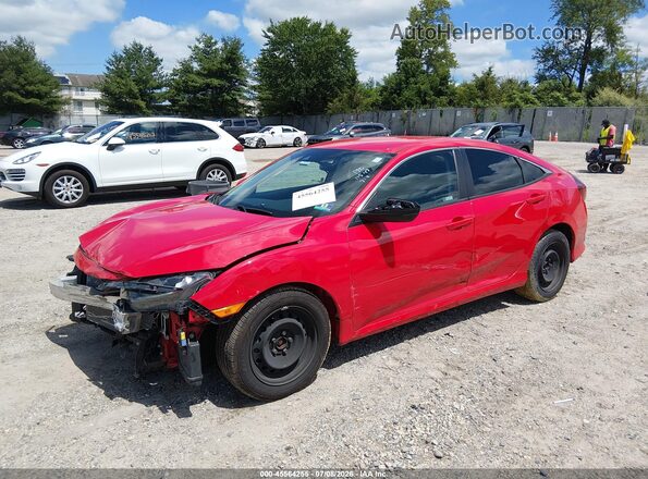 2HGFC2F62KH543200 2019 HONDA CIVIC Red Передня ліва чверть