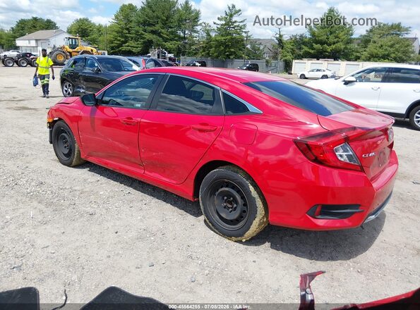 2HGFC2F62KH543200 2019 HONDA CIVIC Red Задня ліва чверть